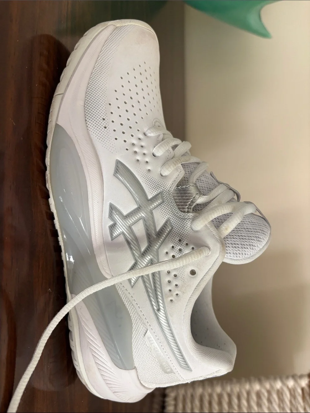 Asics Men's White Athletic Running Shoes